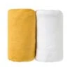 2 Draps Housse Bébé 60x120cm LEO