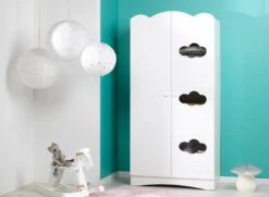 Armoire 2 Portes CLOUD – Blanc