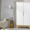 Armoire 2 Portes OXYGENE – Blanc/Bouleau