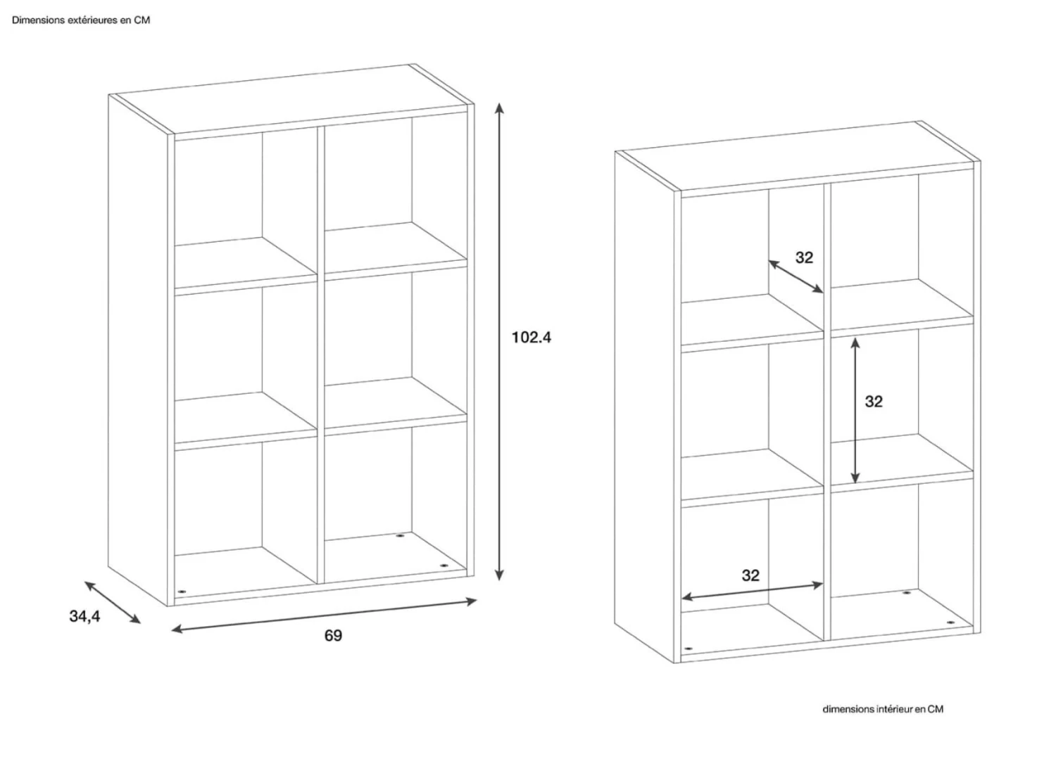 Bibliothèque 6 Cases ANGEL – Image 5