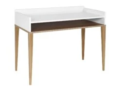 Bureau à Casier VOLT – Blanc/Bois -Nateo Concept bureau casier volt 2