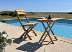 Chaise De Jardin Pliante En Bois MOOREA