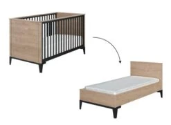 Chambre Bébé Complète ELLIOT - Ardoise/Chêne 12 Chambre Bébé Complète ELLIOT - Ardoise/Chêne -Nateo Concept chambre bebe complete elliot ardoise chene 3