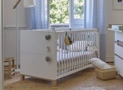 Chambre Bébé Complète ETHAN - Blanc/Bois -Nateo Concept chambre bebe complete ethan blanc bois 2