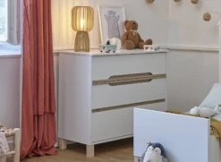 Chambre Bébé Complète ETHAN - Blanc/Bois -Nateo Concept chambre bebe complete ethan blanc bois 5