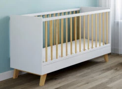 Chambre Bébé Complète MIHA - Blanc/Hêtre - 100% BIO -Nateo Concept chambre bebe complete miha blanc hetre bio 3