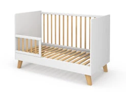 Chambre Bébé Complète MIHA - Blanc/Hêtre - 100% BIO -Nateo Concept chambre bebe complete miha blanc hetre bio 4