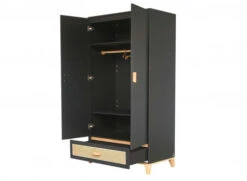 Chambre Bébé Complète NAMI - Noire Et Cèdre -Nateo Concept chambre bebe complete nami noire et cedre 11