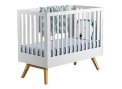 Chambre Bébé Complète NATURE - Blanc/Chêne -Nateo Concept chambre bebe complete nature blanc chene 2