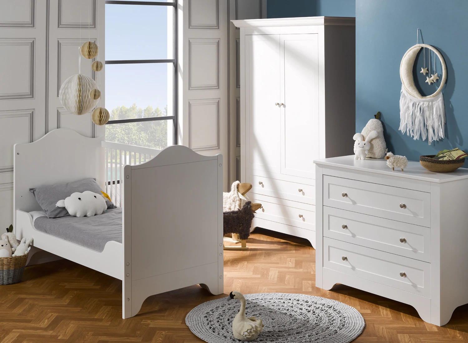 Chambre Bébé Complète SPARTE - Blanc 2 Chambre Bébé Complète SPARTE - Blanc – Image 2