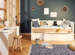 Chambre Bébé Duo ETHAN - Blanc/Bois -Nateo Concept chambre bebe duo ethan blanc bois 2