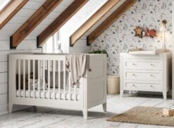 Chambre Bébé Duo MILENNE – Blanc