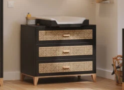 Chambre Bébé Duo NAMI - Noir/Cèdre -Nateo Concept chambre bebe duo nami noir cedre 4