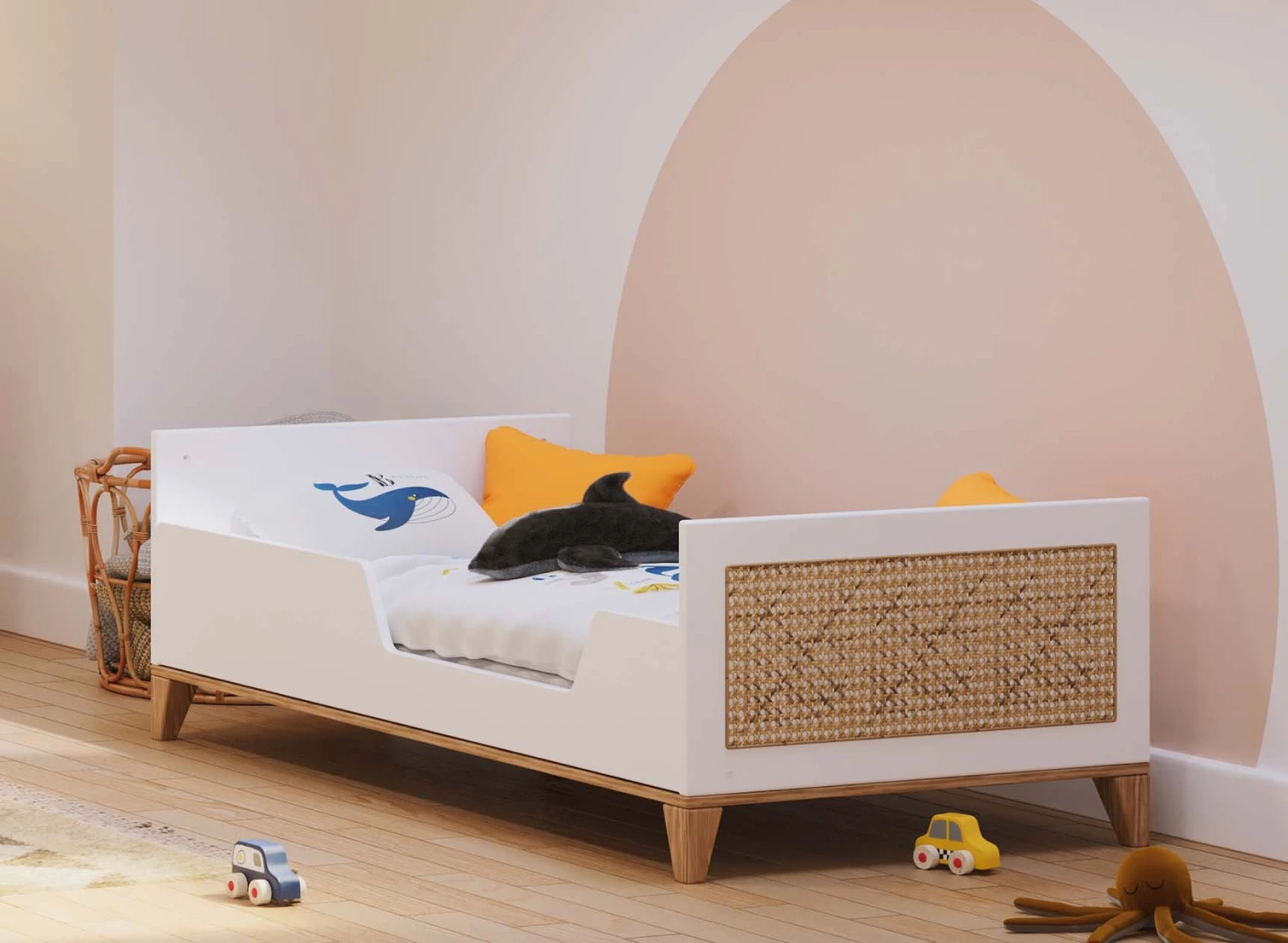 Chambre Bébé Duo NAMI - Blanc/Cèdre – Image 4