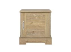 Chevet 1 Porte BALYSS - Châtaignier Blanchi