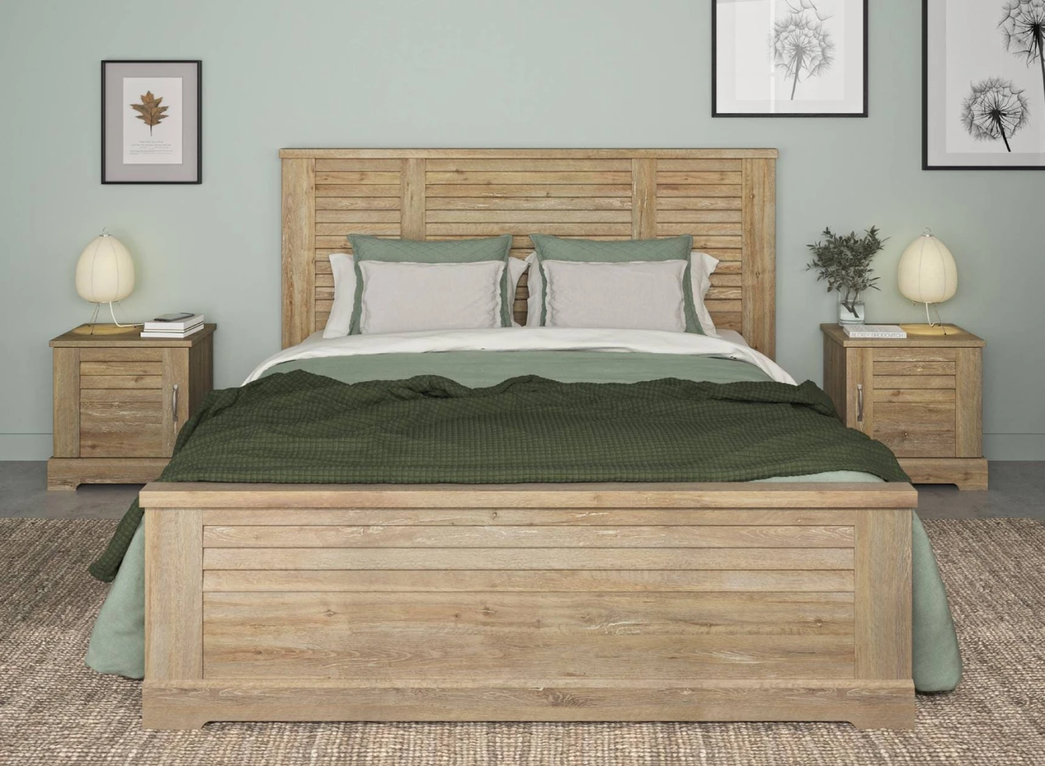 Chevet 1 Porte BALYSS - Châtaignier Blanchi – Image 4