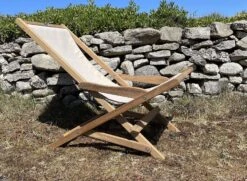 Chilienne En Bois Avec Toile Amovible MOOREA -Nateo Concept chilienne en bois moorea 2