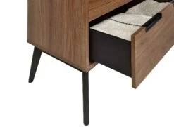 Commode 3 Tiroirs VINTAGE – Noyer -Nateo Concept commode 3 tiroirs vintage noyer 2