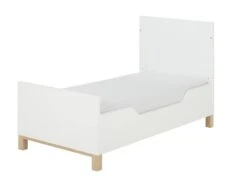 Lit Bébé évolutif 70x140 ETHAN – Blanc Et Bois 13 Lit Bébé évolutif 70x140 ETHAN – Blanc Et Bois -Nateo Concept lit bebe evolutif 70x140 ethan blanc bois 6
