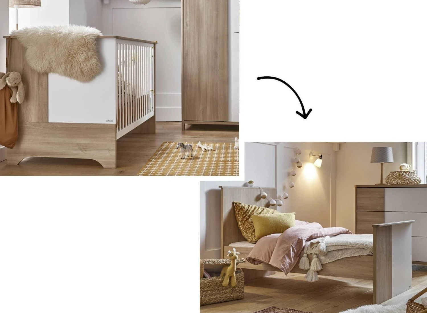 Lit Bébé évolutif 70x140 SALTO – Image 3