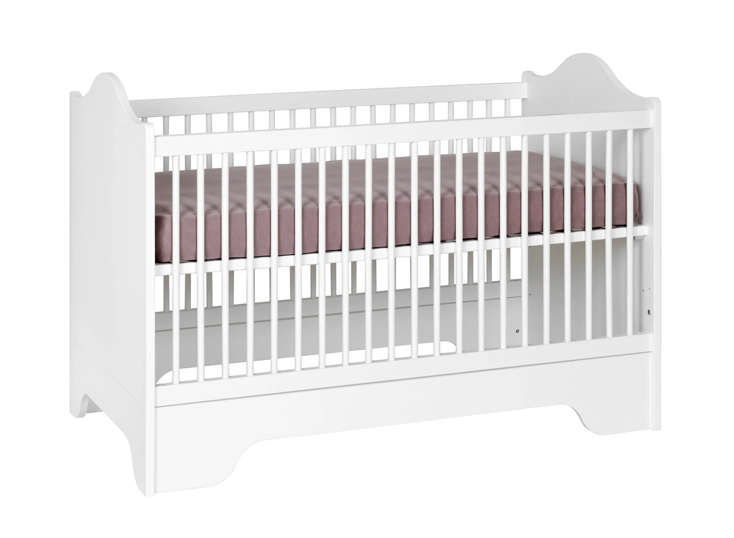 Lit Bébé évolutif 70x140 SPARTE – Blanc – Image 6