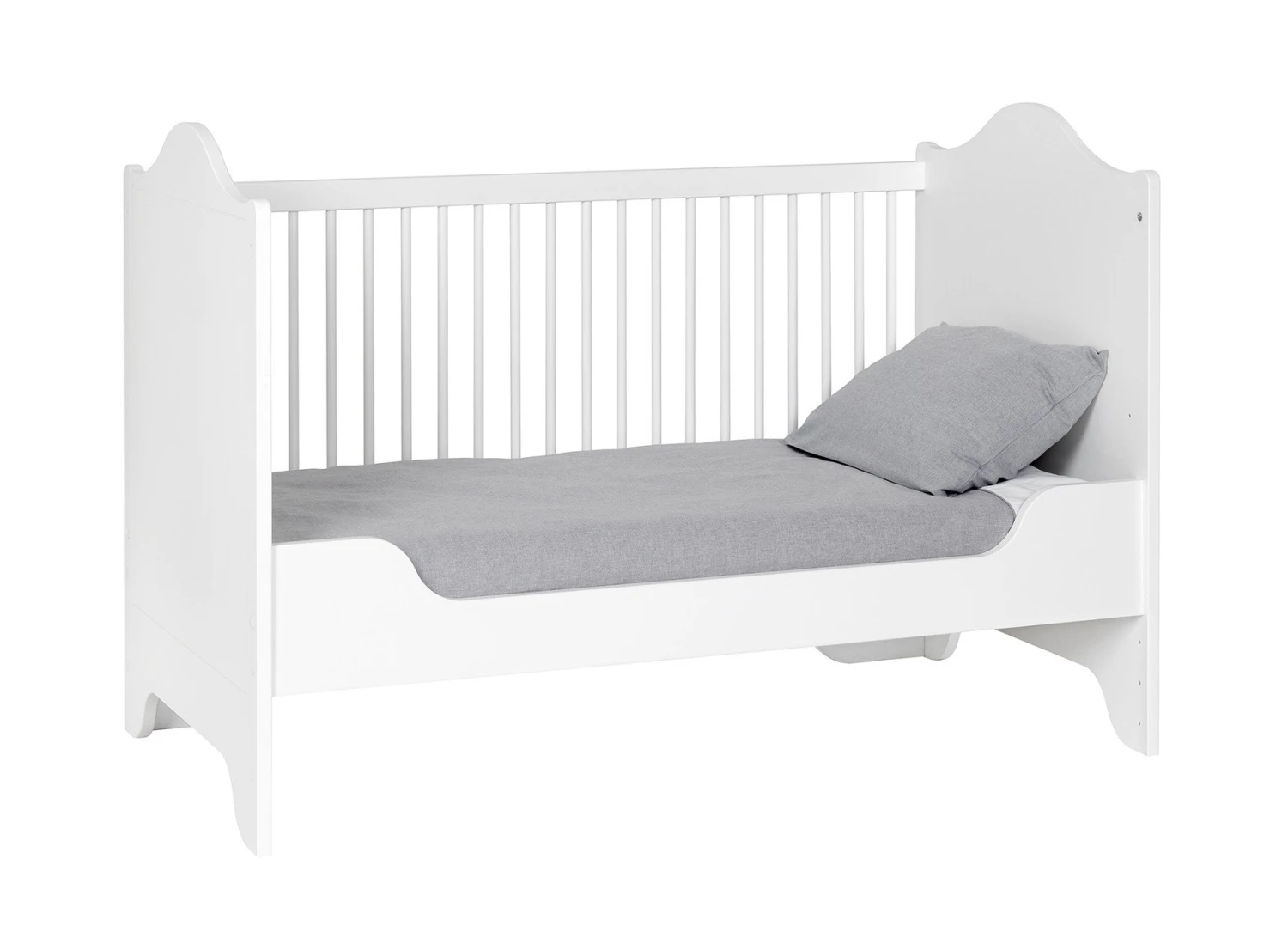 Lit Bébé évolutif 70x140 SPARTE – Blanc – Image 7