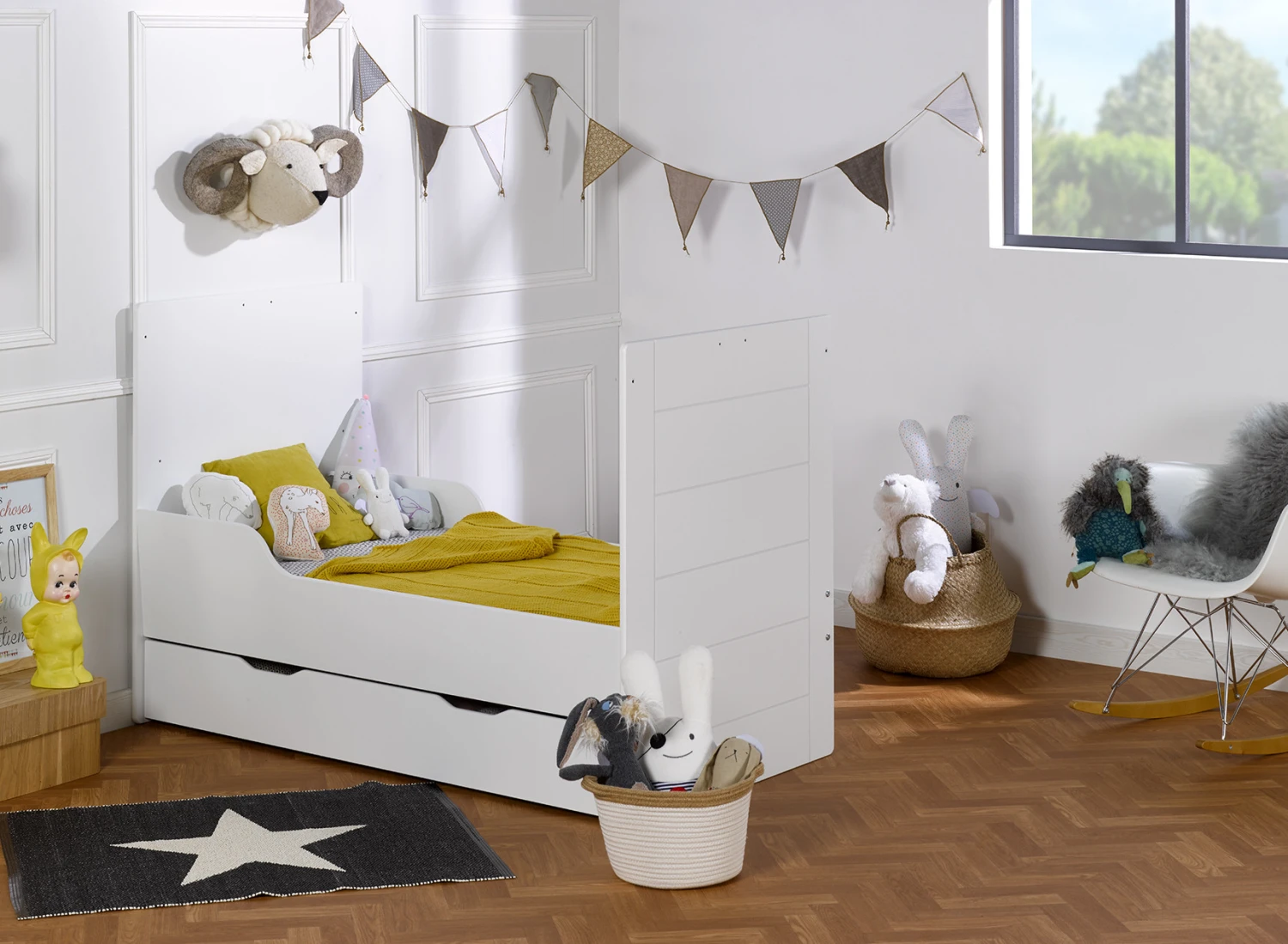 Lit Bébé évolutif 70x140 Blanc CITY – Blanc 8 Lit Bébé évolutif 70x140 Blanc CITY – Blanc – Image 8