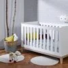Lit Bébé évolutif 70x140 VOLT – Blanc/Hêtre
