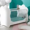 Lit Bébé Plexiglas 60x120 CLOUD – Blanc