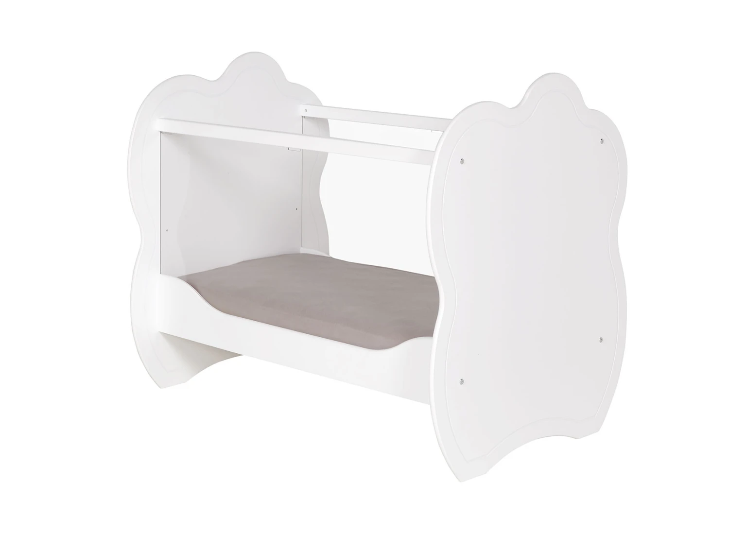 Lit Bébé Plexiglas 60x120 CLOUD – Blanc – Image 3