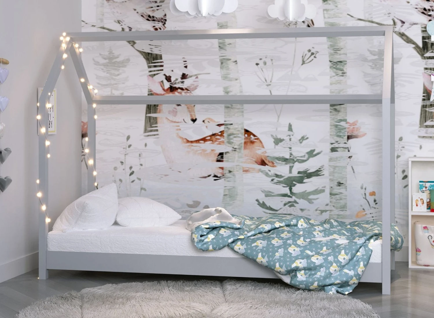 Lit Cabane 90x200 En Pin Massif AXEL 1 Lit Cabane 90x200 En Pin Massif AXEL