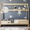 Lit Cabane Enfant 80x180 APOLLO - Bouleau Naturel