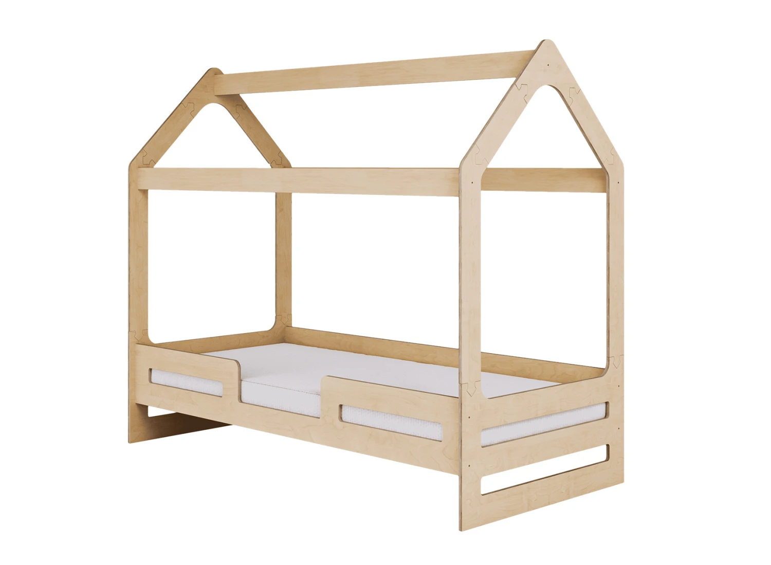 Lit Cabane Enfant 80x180 APOLLO - Bouleau Naturel 4 Lit Cabane Enfant 80x180 APOLLO - Bouleau Naturel – Image 4