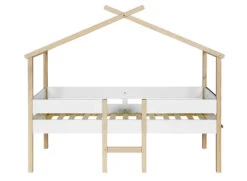 Lit Cabane Mi-hauteur 90x200 BAHIA - Blanc/Pin 10 Lit Cabane Mi-hauteur 90x200 BAHIA - Blanc/Pin -Nateo Concept lit cabane mi hauteur 90x200 bahia blanc pin 4
