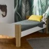 Lit Enfant 90x190 SYMI – Blanc/Bouleau