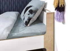 Lit Enfant 90x190 SYMI – Blanc/Bouleau -Nateo Concept lit enfant 90x190 blanc bois symi 2