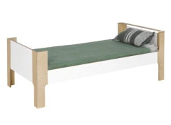 Lit Enfant 90x190 SYMI – Blanc/Bouleau -Nateo Concept lit enfant 90x190 blanc bois symi 3