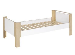 Lit Enfant 90x190 SYMI – Blanc/Bouleau -Nateo Concept lit enfant 90x190 blanc bois symi 4