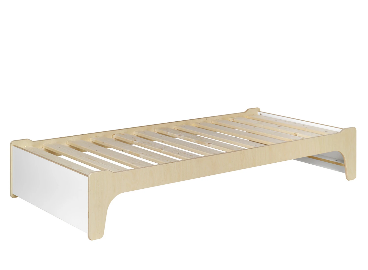 Lit Enfant 90x190 KALIX - Blanc/Bois – Image 5