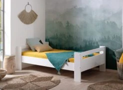 Lit Enfant 90x190 LUKA Blanc + Matelas