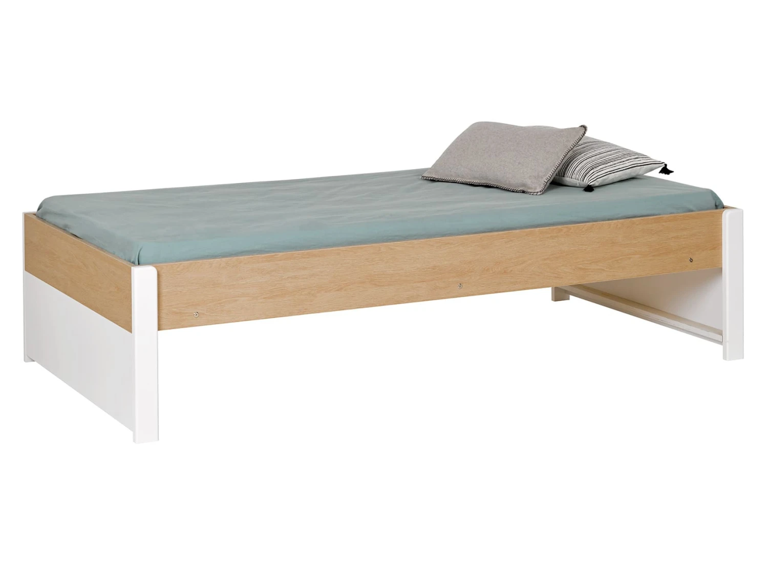 Lit Enfant 90x200 PRADO – Blanc/Chêne 5 Lit Enfant 90x200 PRADO – Blanc/Chêne – Image 5