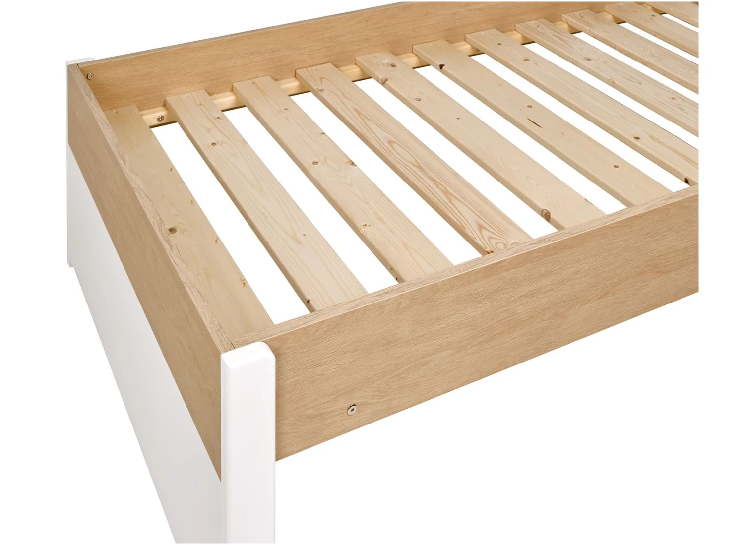 Lit Enfant 90x200 PRADO – Blanc/Chêne 6 Lit Enfant 90x200 PRADO – Blanc/Chêne – Image 6