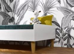 Lit Enfant 90x200 SKYE – Blanc/Bois -Nateo Concept lit enfant 90x200 skye 2