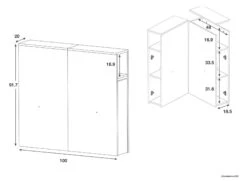 Lit Enfant 90x200 Avec Tête De Lit PRADO -Nateo Concept lit enfant 90x200 tete de lit prado 2