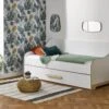 Lit Gigogne 90x190 EDEN Blanc + 2 Matelas