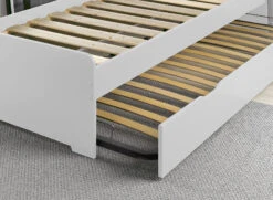 Lit Gigogne 90x190 LEVIS Blanc + 2 Matelas 10 Lit Gigogne 90x190 LEVIS Blanc + 2 Matelas -Nateo Concept lit gigogne 90x190 levis blanc 2 matelas 3