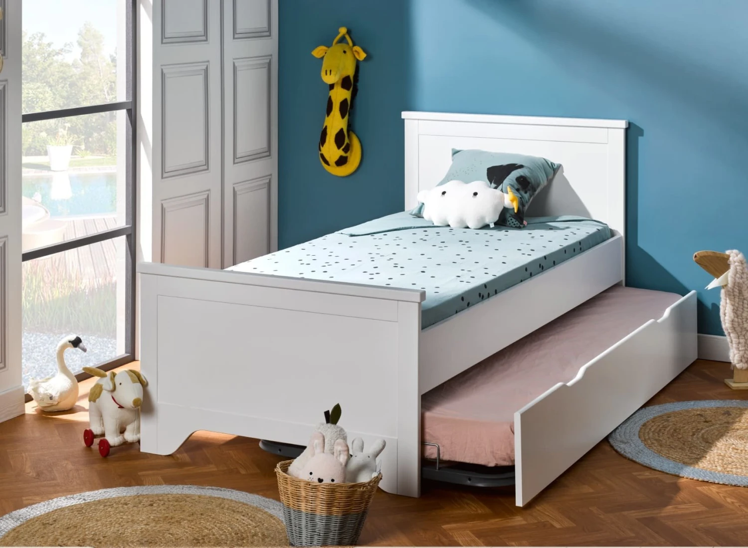 Lit Gigogne 90x190 SPARTE Blanc – Image 2