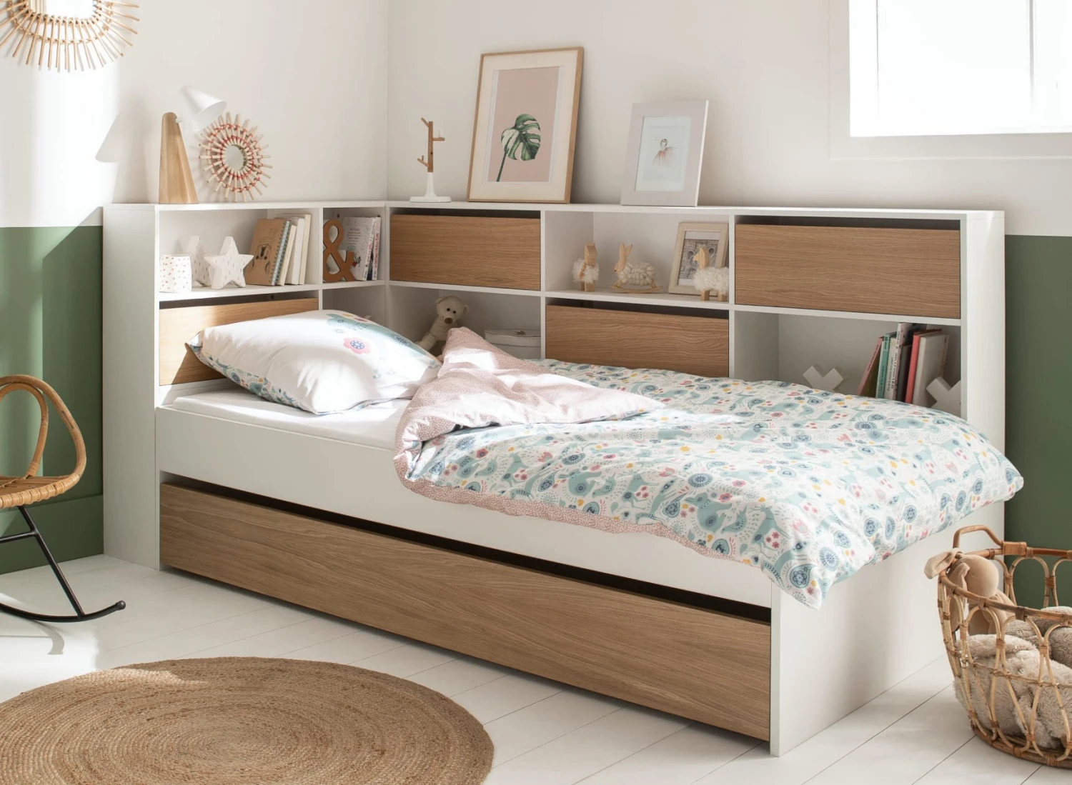 Lit Gigogne Avec Rangement 90x190 MANLY