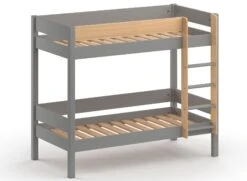 Lit Superposé 3 Places En Pin Massif 90x190 HOYA + 3 Matelas -Nateo Concept lit superpose 3 places en pin massif 90x190 hoya 3 matelas 2