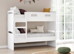 Lit Superposé Séparable 90x190 LEVIS – Blanc